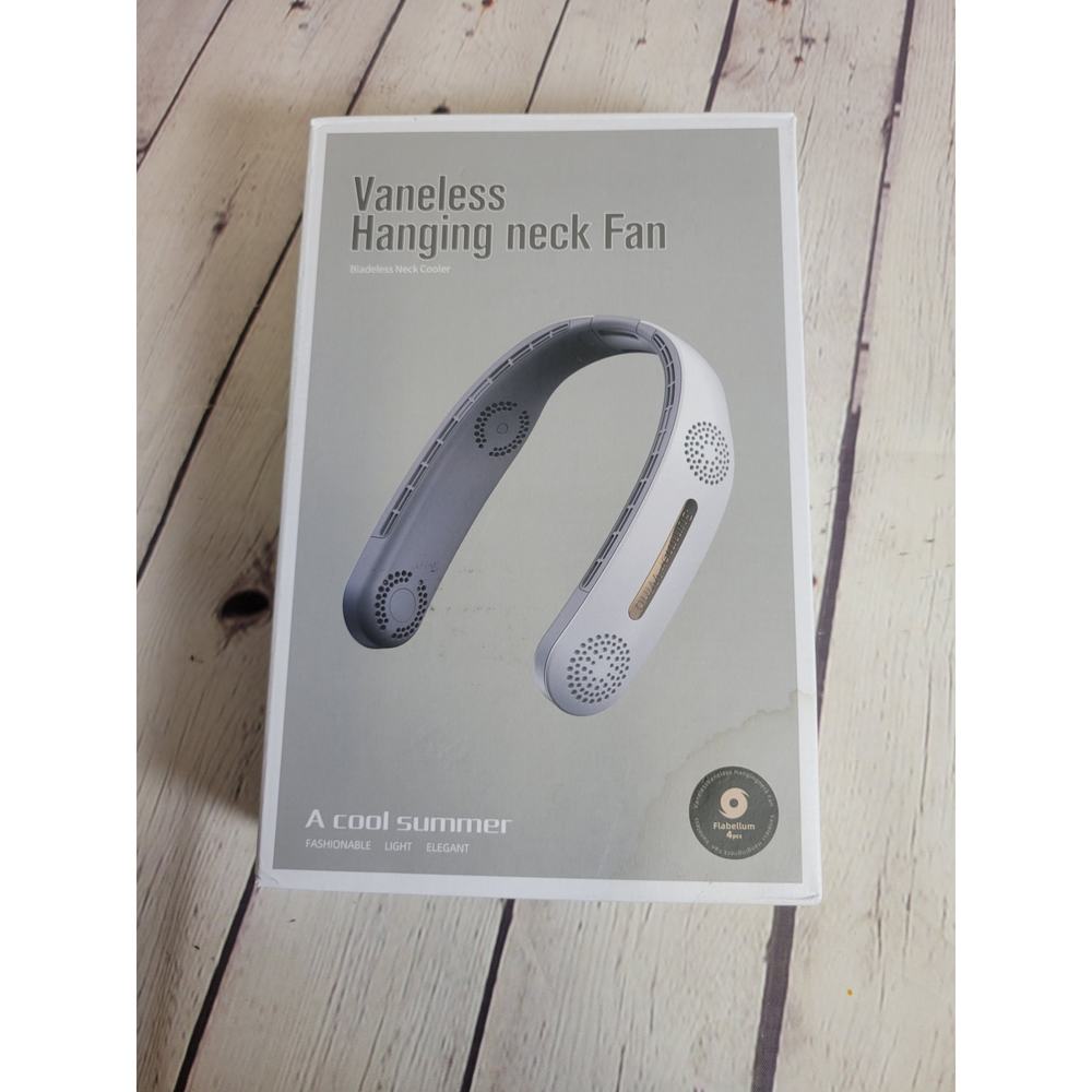 Portable Hanging Neck Fan Turbo 360°Cooling Airflow Bladeless USB Rechargeable